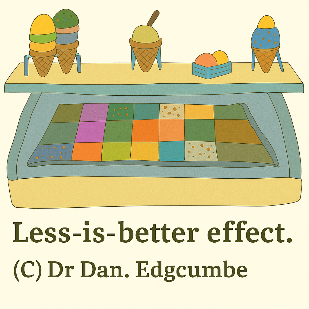 Less-is-better Effect